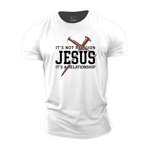 Men's It's Not Religion It's A Relationship Cotton T-Shirt